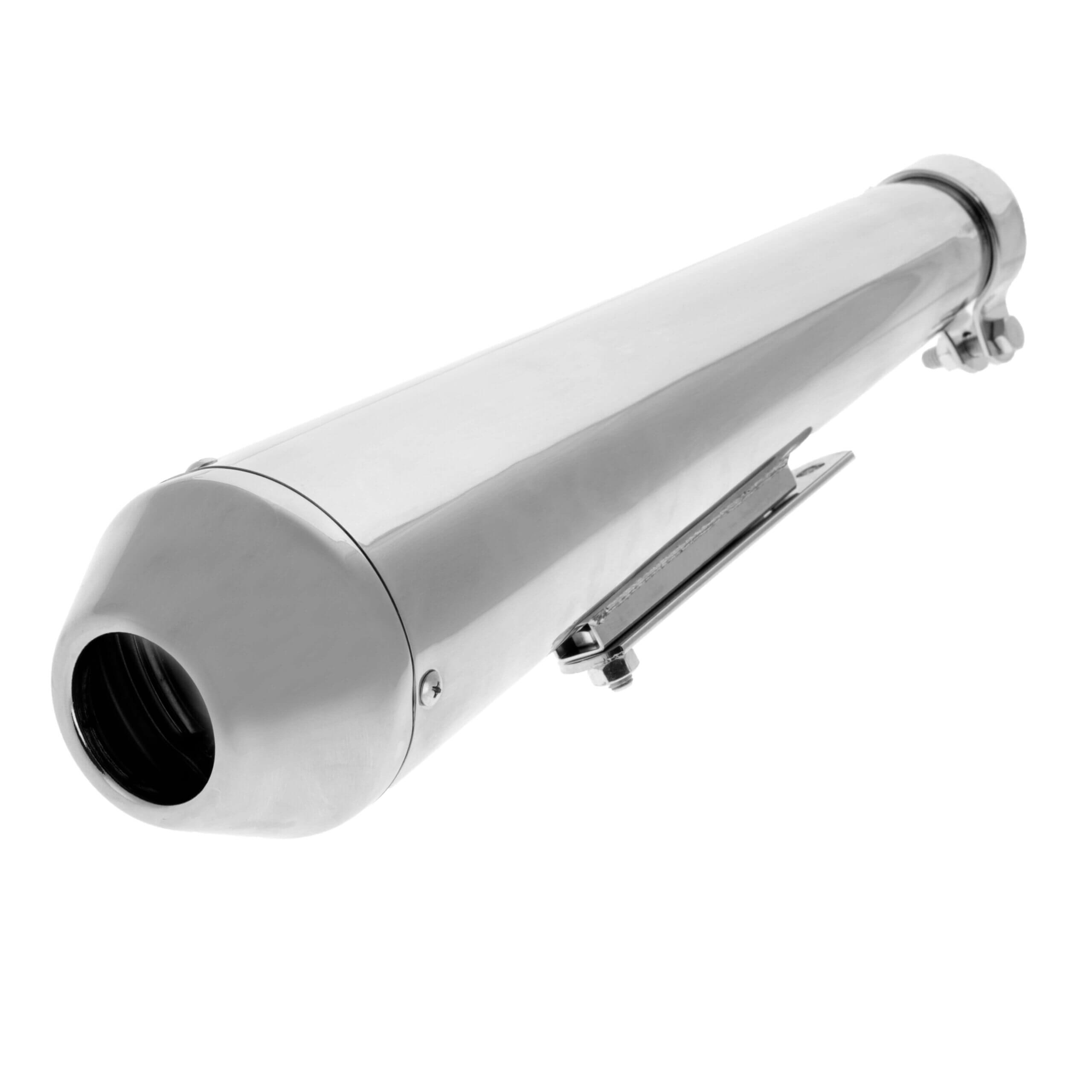 Exhaust Silencer – Megaphone Shortcone Reverse 250 Chrome