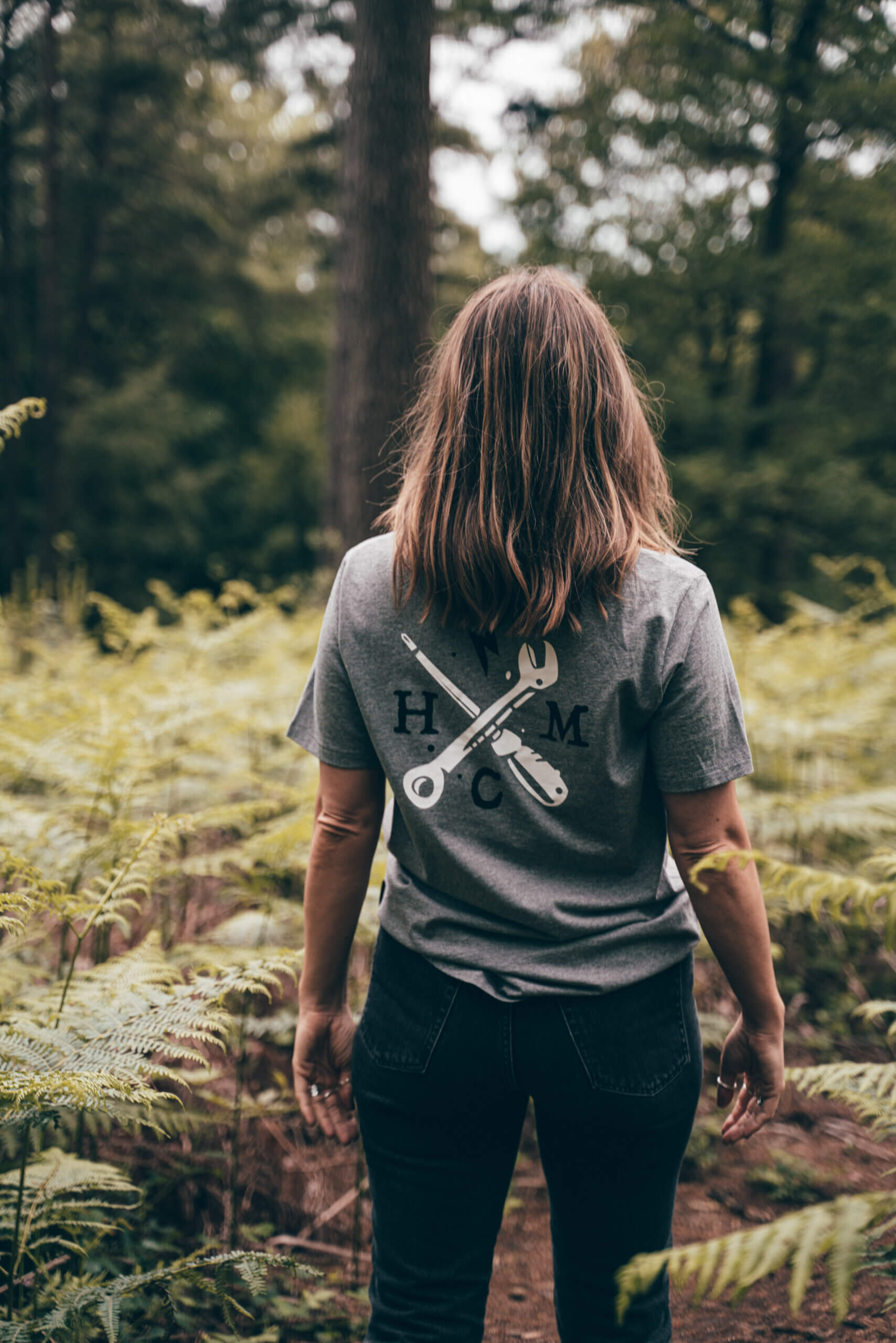 Crossed Tools Tee - Grey - Image 3