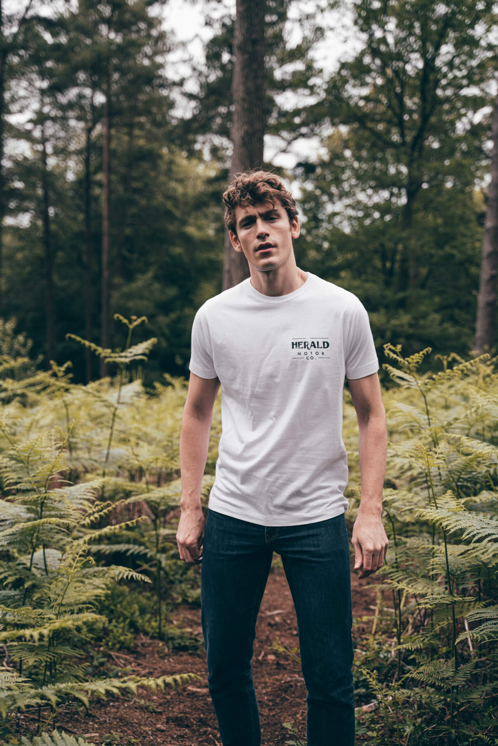 Herald Brand Logo Tee - White - Image 2