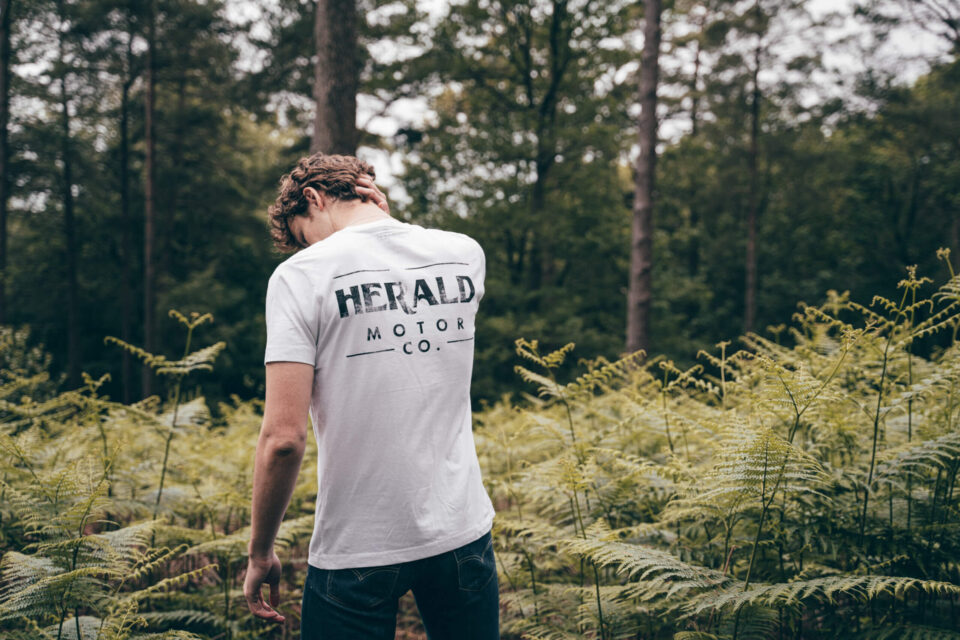 Herald Brand Logo Tee - White - Image 3