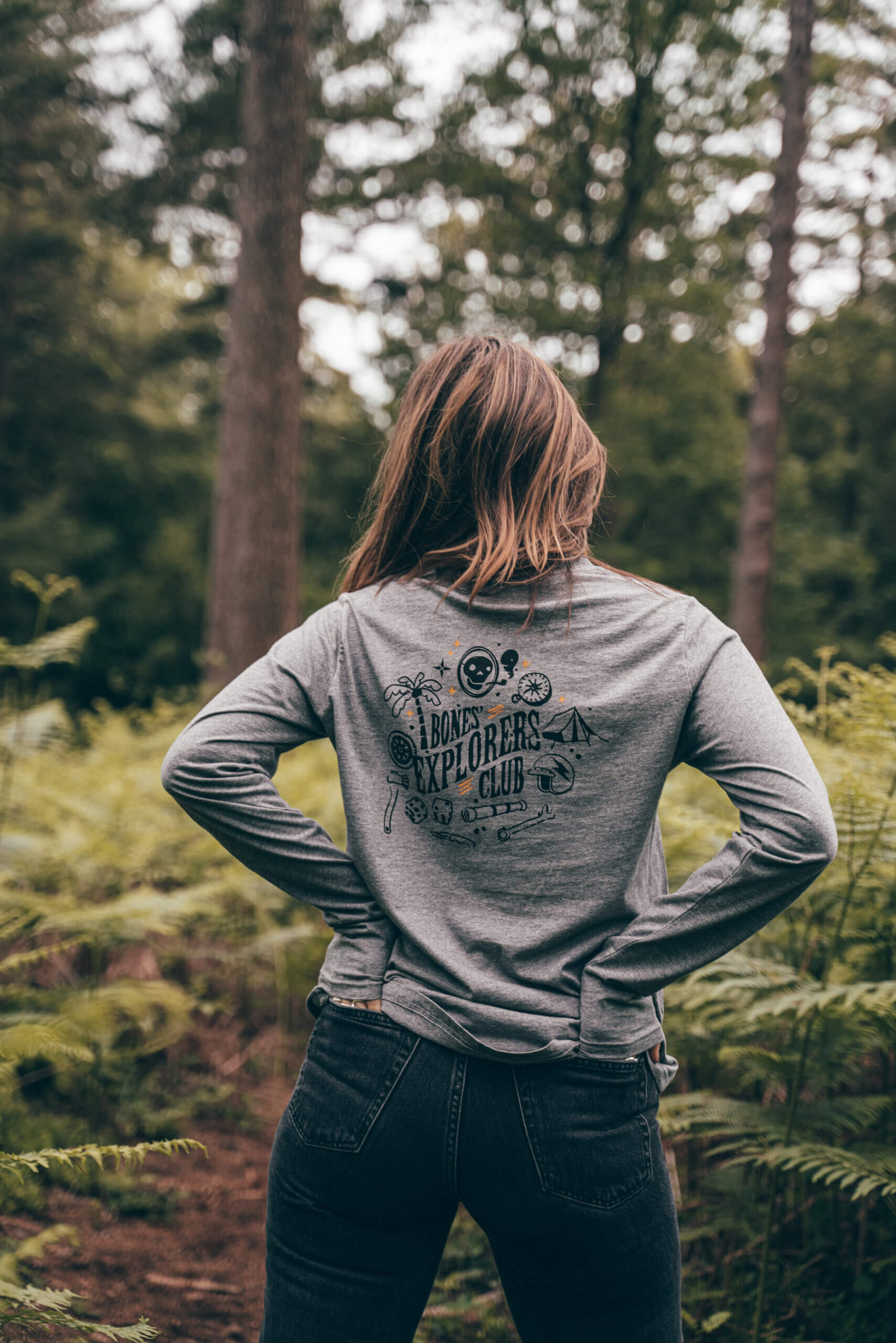 Bones Explorers L/S Tee - Grey - Image 3
