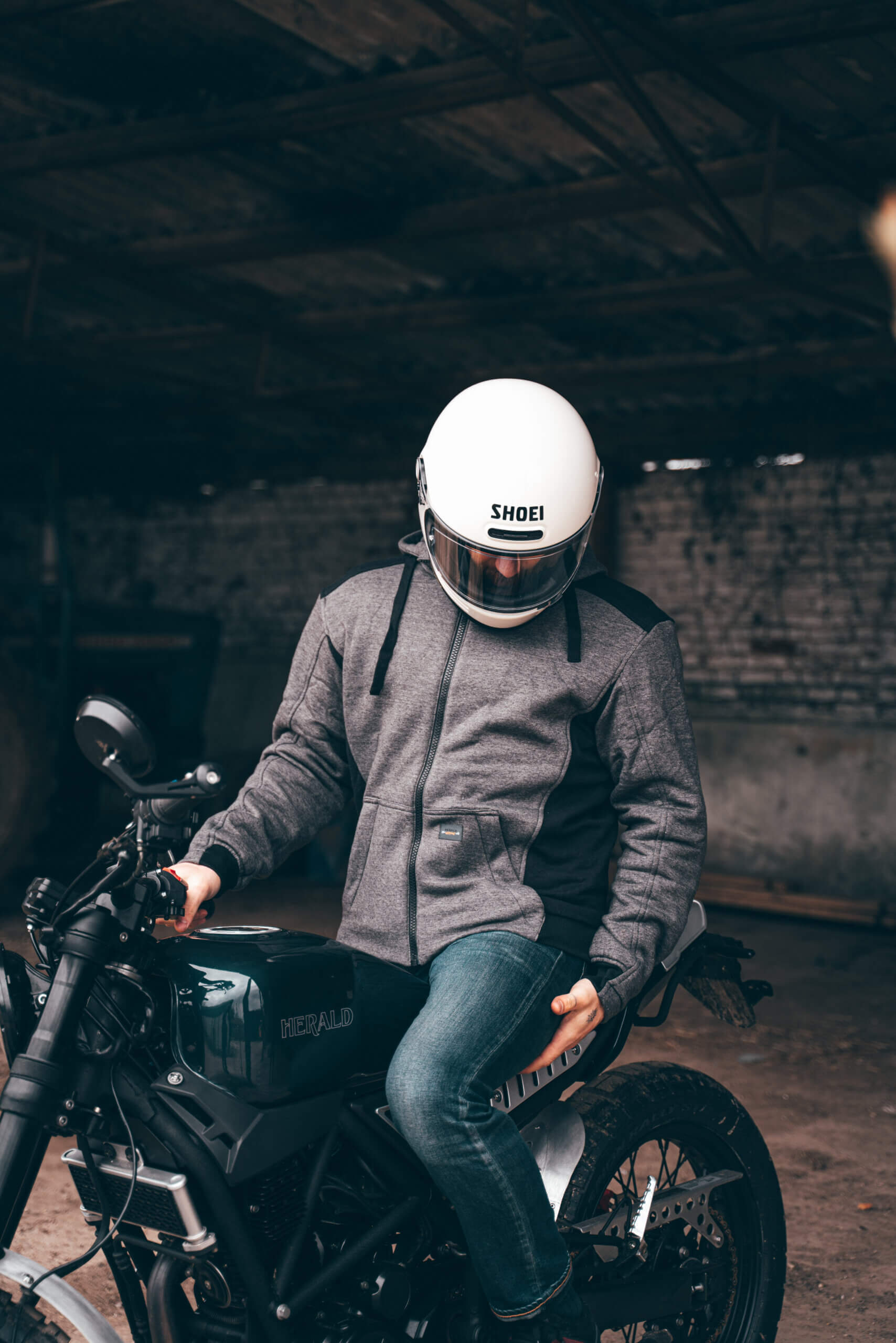 Tailor Zip Hoodie - Grey/Black - Image 3